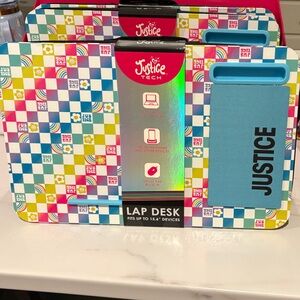 Justice Multicolor Checkered Lap Desk